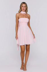 Hot Girl Holiday Strapless Mini Dress Pink