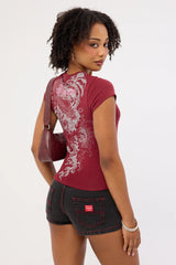 Neovision Nami Baby Tee Burgundy