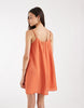 Vero Moda Tall frill trim cami mini dress in rust