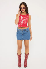 Thrills Sophie Mini Skirt Highway Blue