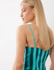 Nobody's Child Palma linen blend cami mini dress in blue stripes