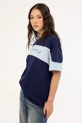 Rusty Kinetic Oversize Tee Navy Blue
