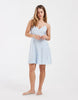 Vero Moda Petite button front cami mini skater dress in light blue