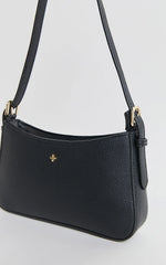 Peta and Jain - Lilu Shoulder Bag - In Black Pebble/Gold