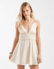Aray mini beach dress in oat