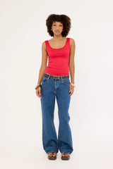 L&t Sophia Singlet Tank Top Red