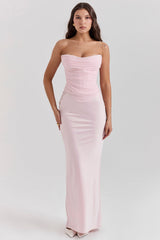 ballerina pink strapless corset