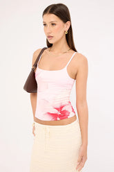 Luck & Trouble Loula Bloom Cami Top Pink