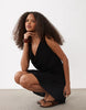 Mango Teen sleeveless mini dress in black