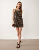 Esmée mini beach dress in leopard