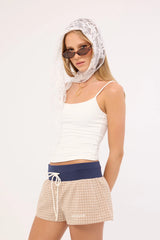 Neovision Tantra Check Mini Short Nude Print