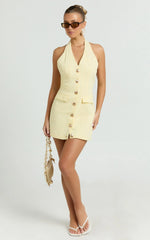 Runaway The Label - Halzie Mini Dress - In Lemon