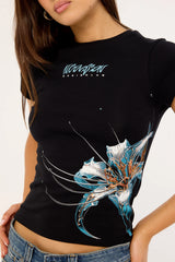 Neovision Spider Lily Baby Tee Black