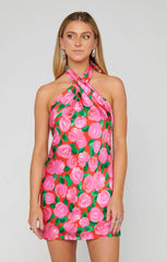 Jasmine Tie Mini Dress ~ Rosie Blooms