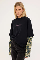 Neovision Dualform Layered Long Sleeve Tee Black/Camo