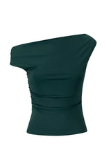 BASE Contour Baseline Off Shoulder Top Green
