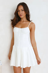 Preppy Mini Dress White