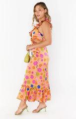 Lane Midi Dress ~ Poppin Poppy