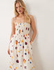 Abercrombie & Fitch dipped waist maxi dress in floral placement