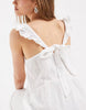 ONLY cheesecloth tiered maxi dress in white