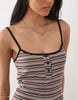 cami mini dress in stripes