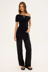 Motel Douma Top Black