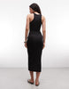 Weekday super soft jersey maxi dress in black