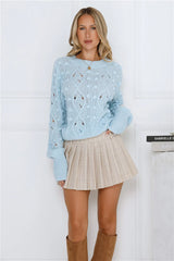 Winterberry Sweater Knit Blue