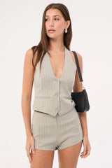 Lioness Renewal Halter Top Ash Stripe