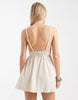 Aray mini beach dress in oat