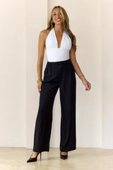 BASE Contour Simplify Halter Top White