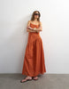 Topshop throw on maxi sundress in orange