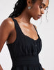 Hollister scoop neck a line mini dress in black