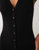 Gina Tricot knit midi tank dress in black