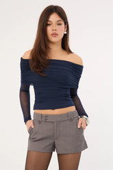 Luck & Trouble Duke Tailored Shorts Grey
