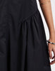 & Other Stories ruched drop waist maxi dress in black