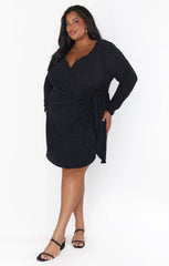Stage Skort Dress ~ Black Shimmy Shine