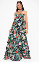 Tinsley Tube Dress ~ Jungle Mirage