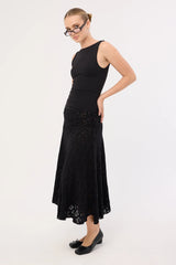 Lioness Tidal Midi Skirt Ink