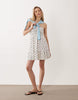 Miss Selfridge shirred cami mini dress in polka dots