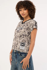 Neovision Surplus V Neck Jersey Relaxed Tee Camo