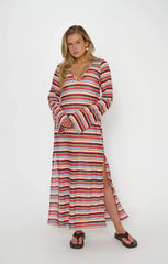 Staycation Coverup ~ Sunkissed Stripe Knit