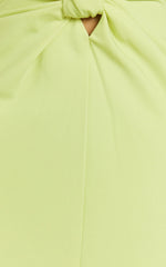 Amalie The Label - Levine Halter Front Cut Out Midi Dress - In Citrus