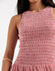 ONLY sleeveless midaxi smock dress in red gingham