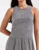 ONLY sleeveless midaxi smock dress in black gingham