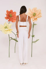 Summer Reverie Crop Top White