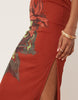 Isabelle Pennington-Edmead Marigot mesh midaxi dress in floral placement print