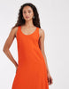 & Other Stories crepe maxi dress with seam detail in black