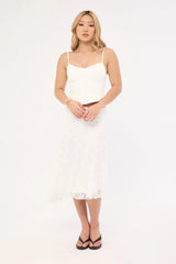 Perfect Stranger Freya Corset Top White