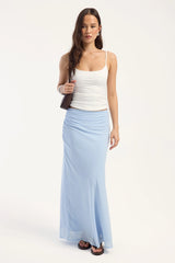 Luck & Trouble Aliyah Maxi Skirt Blue